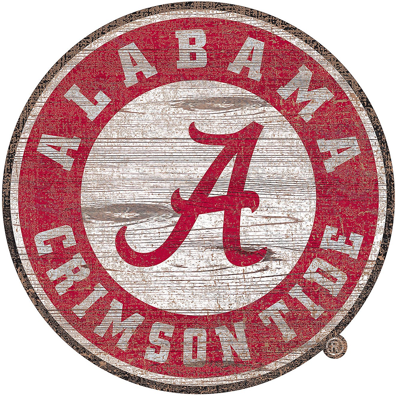 Fan Creations University of Alabama Distressed Logo Cutout Sign                                                                  - view number 1