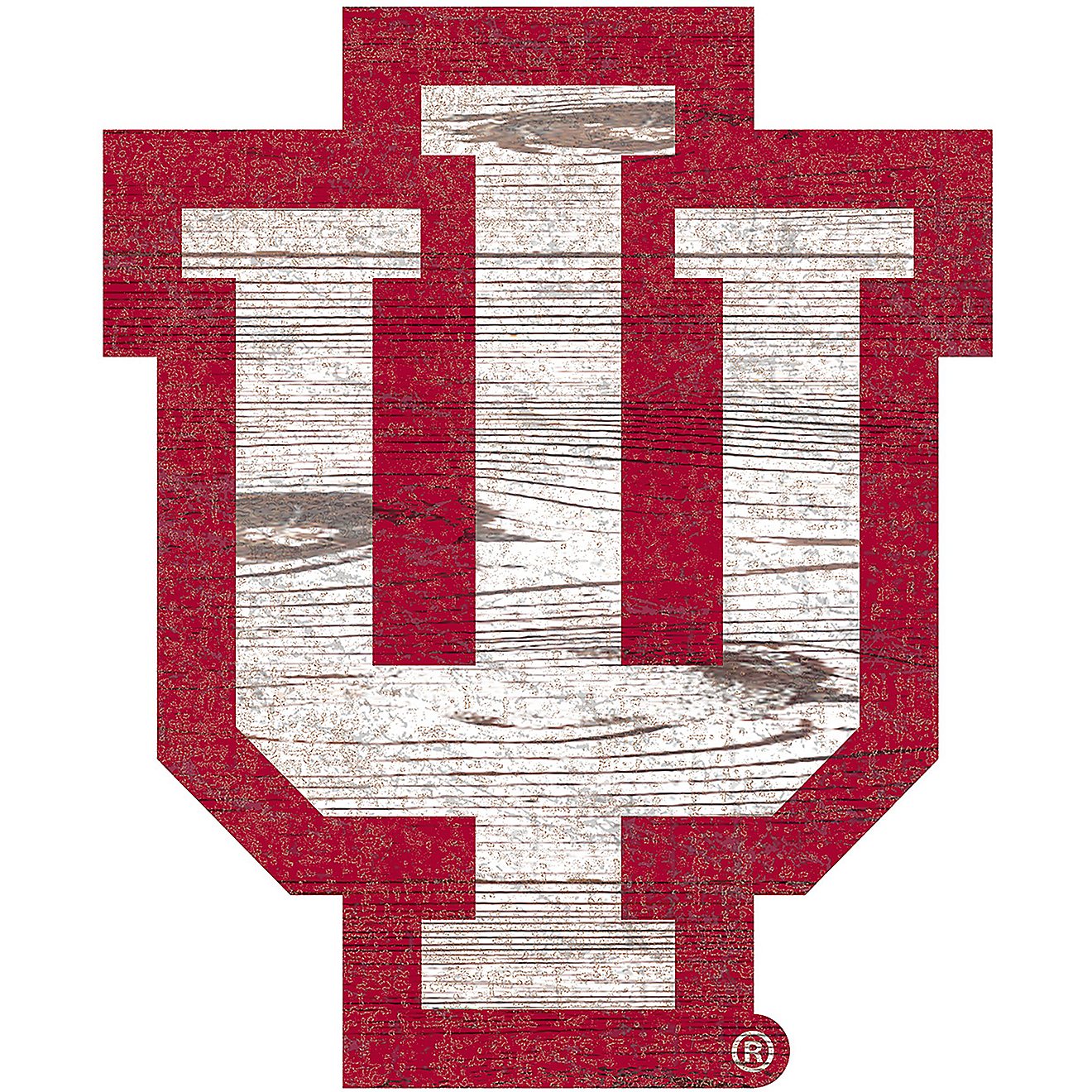 Fan Creations Indiana University Distressed Logo Cutout Sign                                                                     - view number 1
