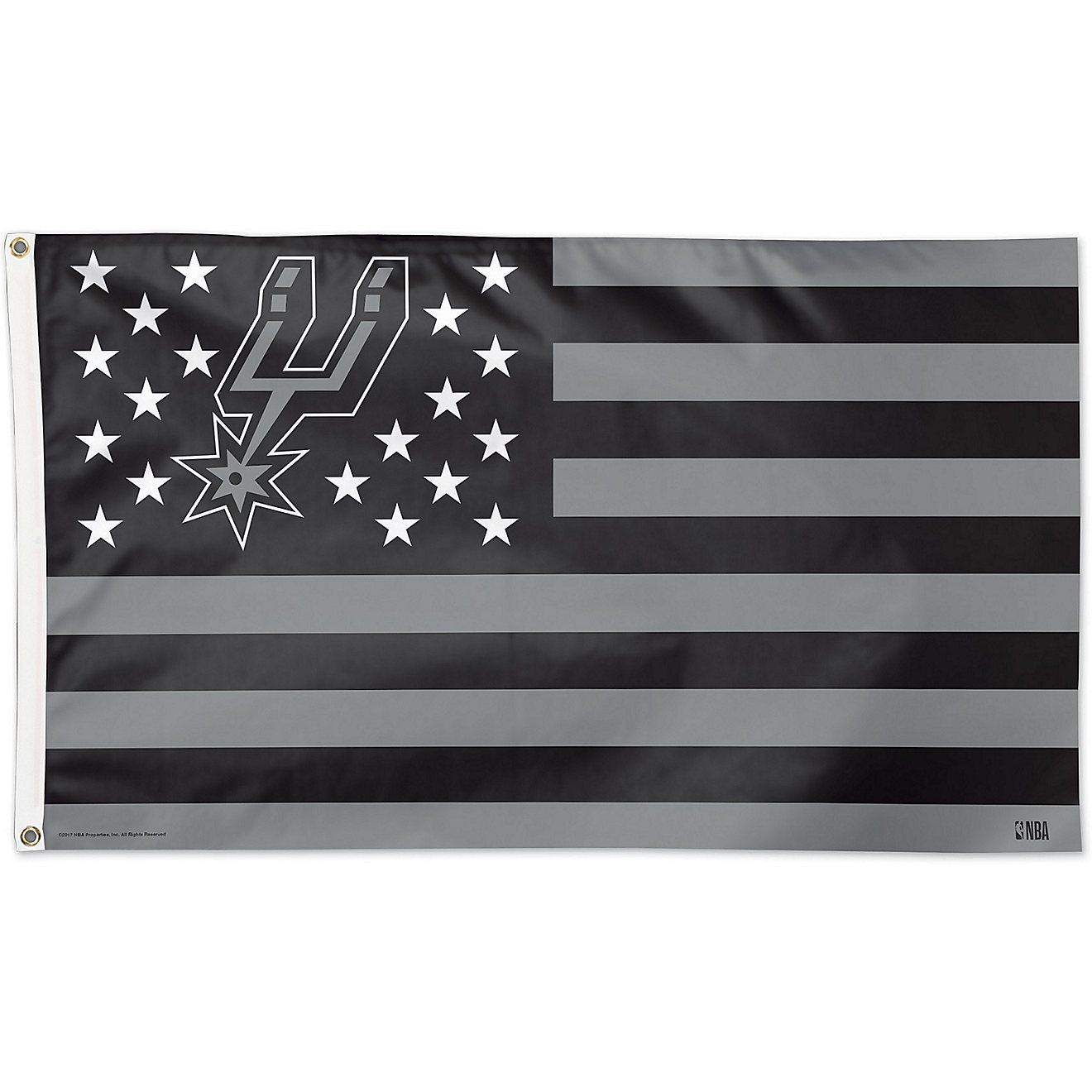 WinCraft San Antonio Spurs Patriotic Deluxe 3 x 5 ft Flag                                                                        - view number 1
