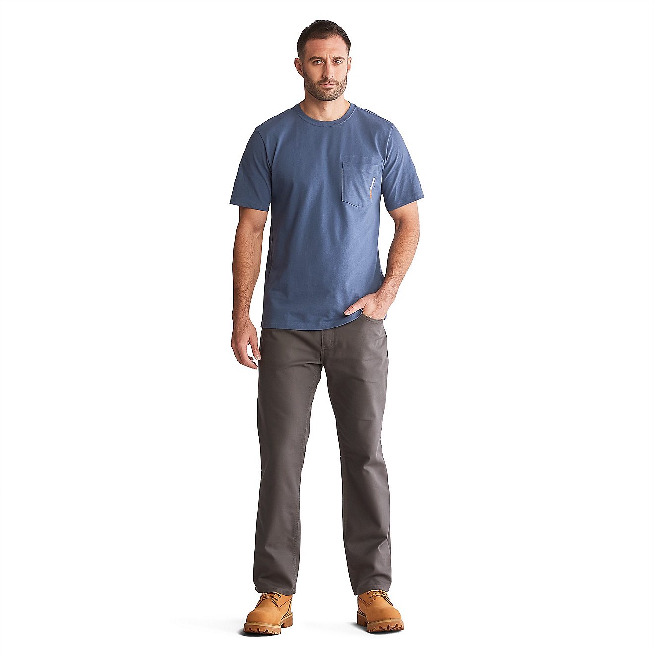 Timberland Men's Base Plate Blended Pocket Short Sleeve T-shirt                                                                  - view number 4