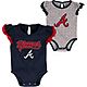 Outerstuff Infants’ Atlanta Braves Scream and Shout Creeper 2-Pack                                                             - view number 3 image