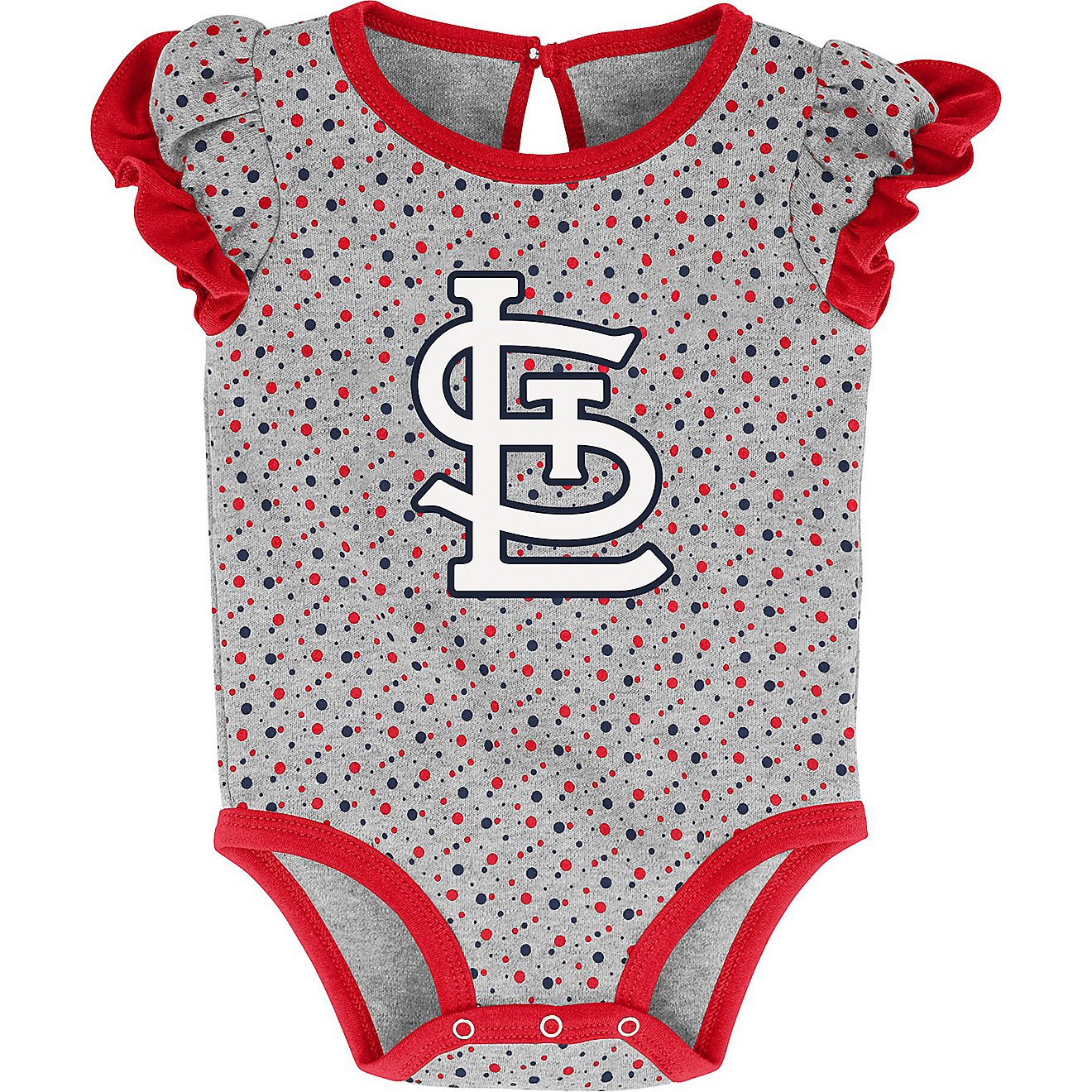 Outerstuff Infant Girls’ St. Louis Cardinals Scream & Shout Creepers 2-Pack                                                    - view number 2