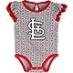 Outerstuff Infant Girls’ St. Louis Cardinals Scream & Shout Creepers 2-Pack                                                    - view number 2 image