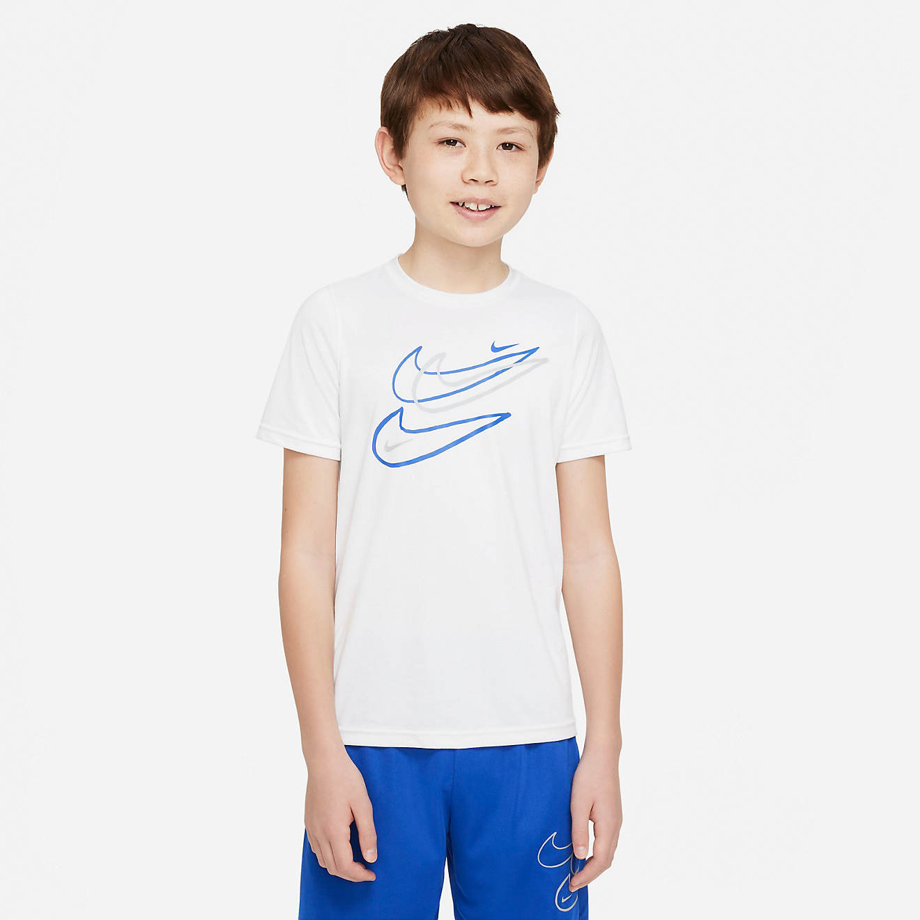 Nike Boys' Leg Sport Multi Swoosh Training T-shirt                                                                               - view number 1