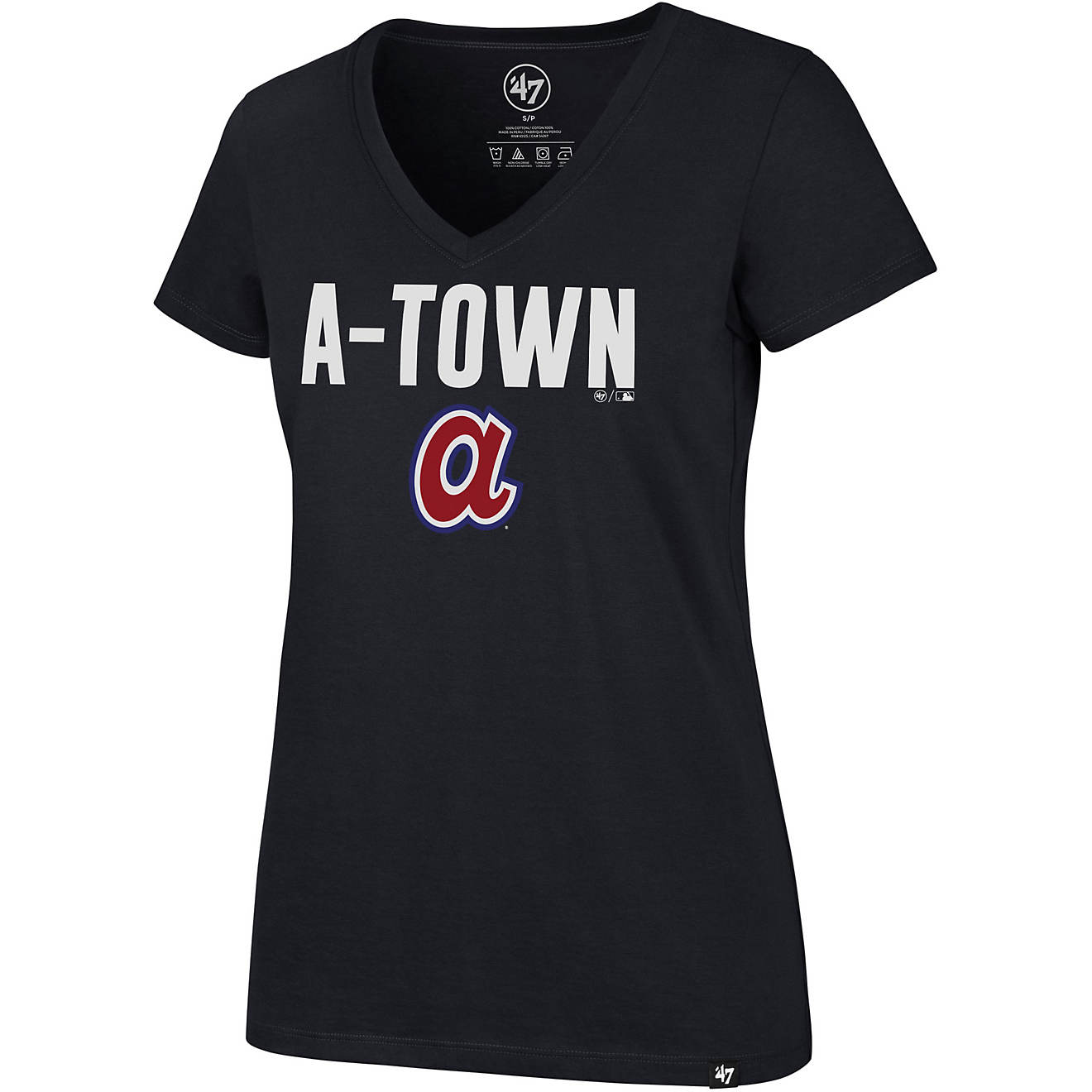 '47 Women's Atlanta Braves A-Town Regional Ultra Rival Short Sleeve T-shirt                                                      - view number 1