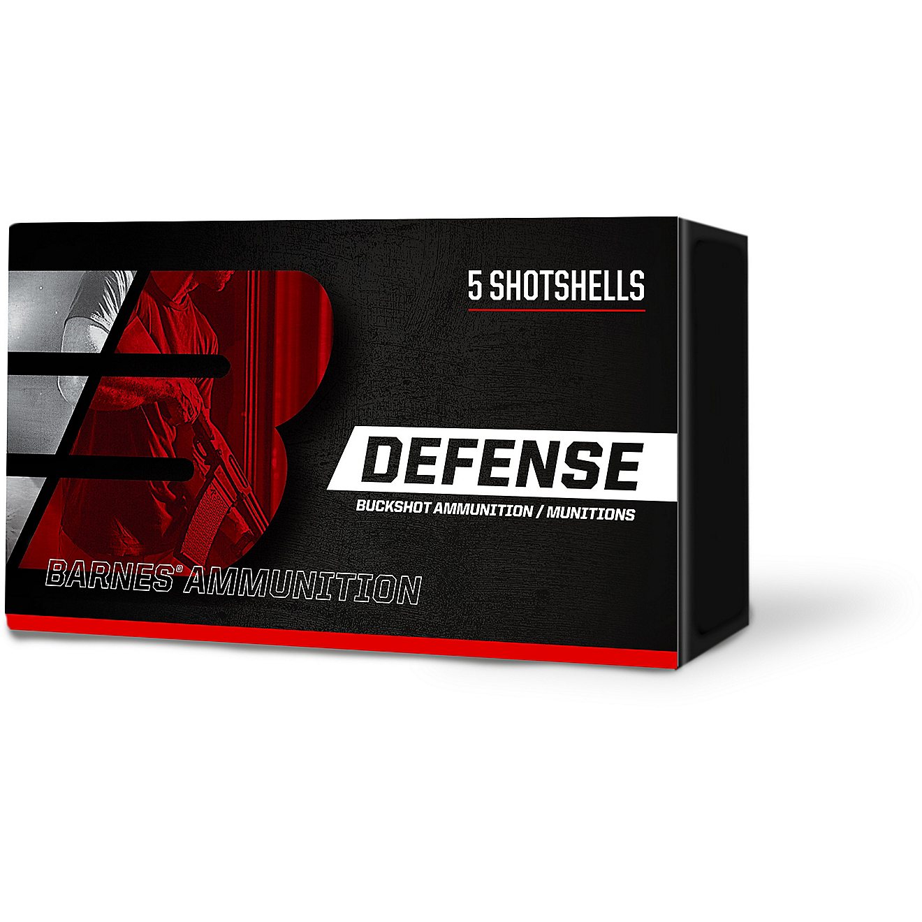 Barnes Defense 12-Gauge 9 Pellet 00 Buckshot Shotshells - 5 Rounds                                                               - view number 1