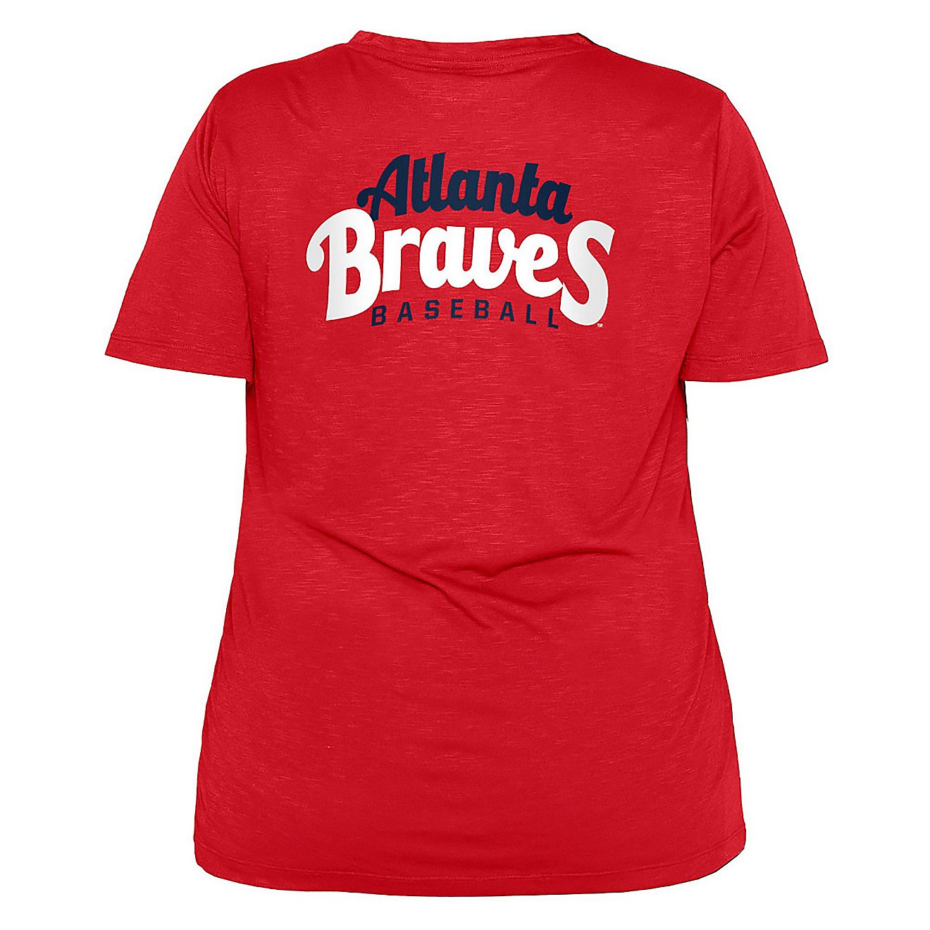 New Era Women’s Plus Size Atlanta Braves Front Twist T-shirt                                                                   - view number 4