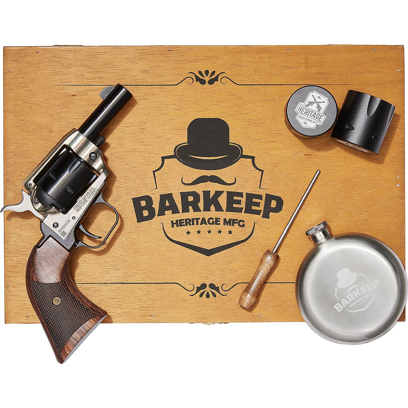Heritage Barkeep .22 LR Single Action Revolver Flask Cedar Kit                                                                   - view number 3