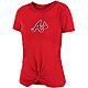 New Era Women's Atlanta Braves Front Twist Short Sleeve T-shirt                                                                  - view number 3 image