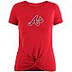 New Era Women's Atlanta Braves Front Twist Short Sleeve T-shirt                                                                  - view number 4 image