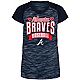 New Era Girls' Atlanta Braves Curveball Graphic T-shirt                                                                          - view number 1 image