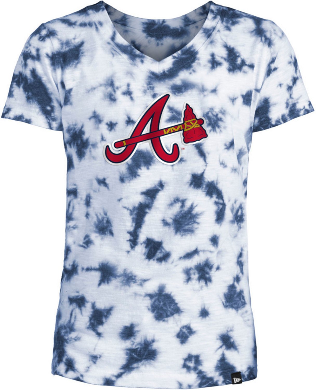 New Era Girls' Atlanta Braves Shortstop Tie Dye Graphic Tshirt Academy