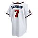 Nike Men's Atlanta Braves Dansby Swanson #7 Gold Replica Jersey                                                                  - view number 1 image