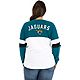 New Era Women's Jacksonville Jaguars Plus Size Lace-Up Long Sleeve T-shirt                                                       - view number 1 image