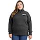 New Era Women's Carolina Panthers Bi Blend Fleece Plus Size 1/4 Zip Pullover with Side Vents                                     - view number 1 image