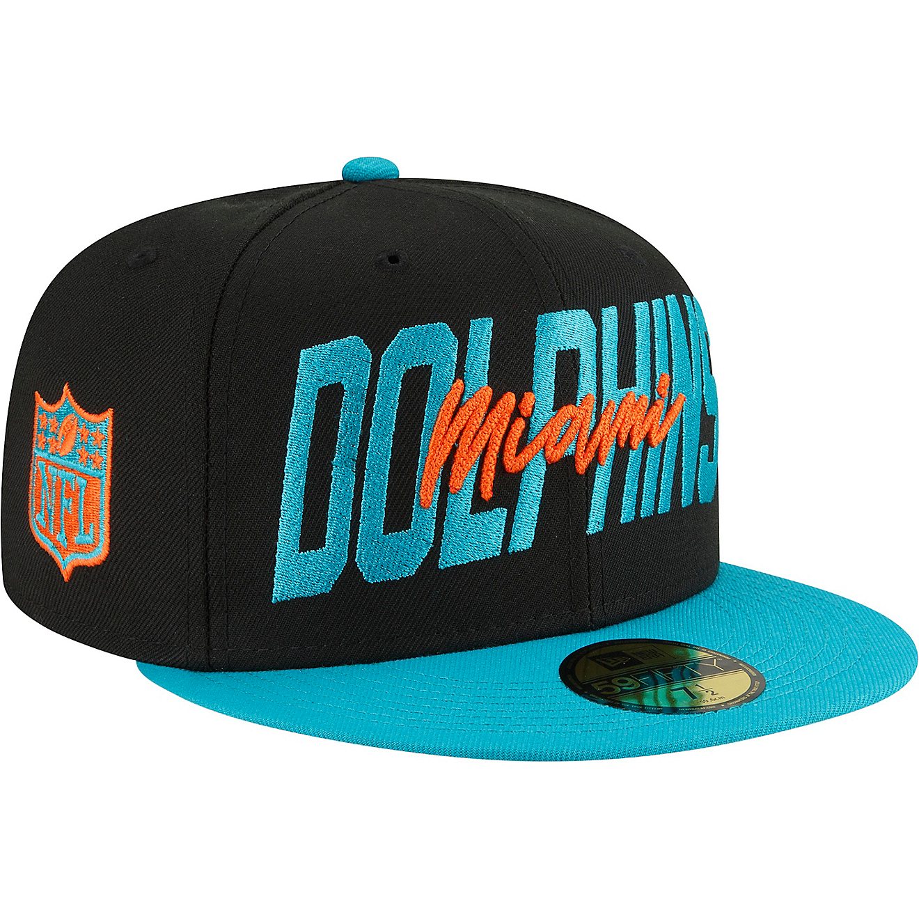 New Era Men's Miami Dolphins NFL Draft 22 59FIFTY Cap                                                                            - view number 3