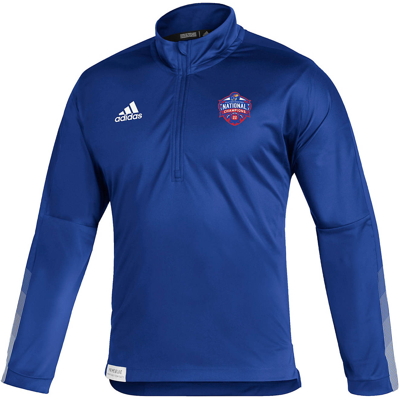 Adidas Men's University of Kansas 2022 March Madness National Champs Sideline21 1/4 Zip                                          - view number 1