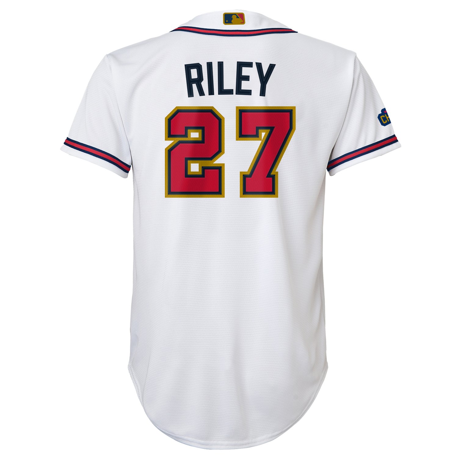 Nike Youth Atlanta Braves Riley Gold Jersey Academy