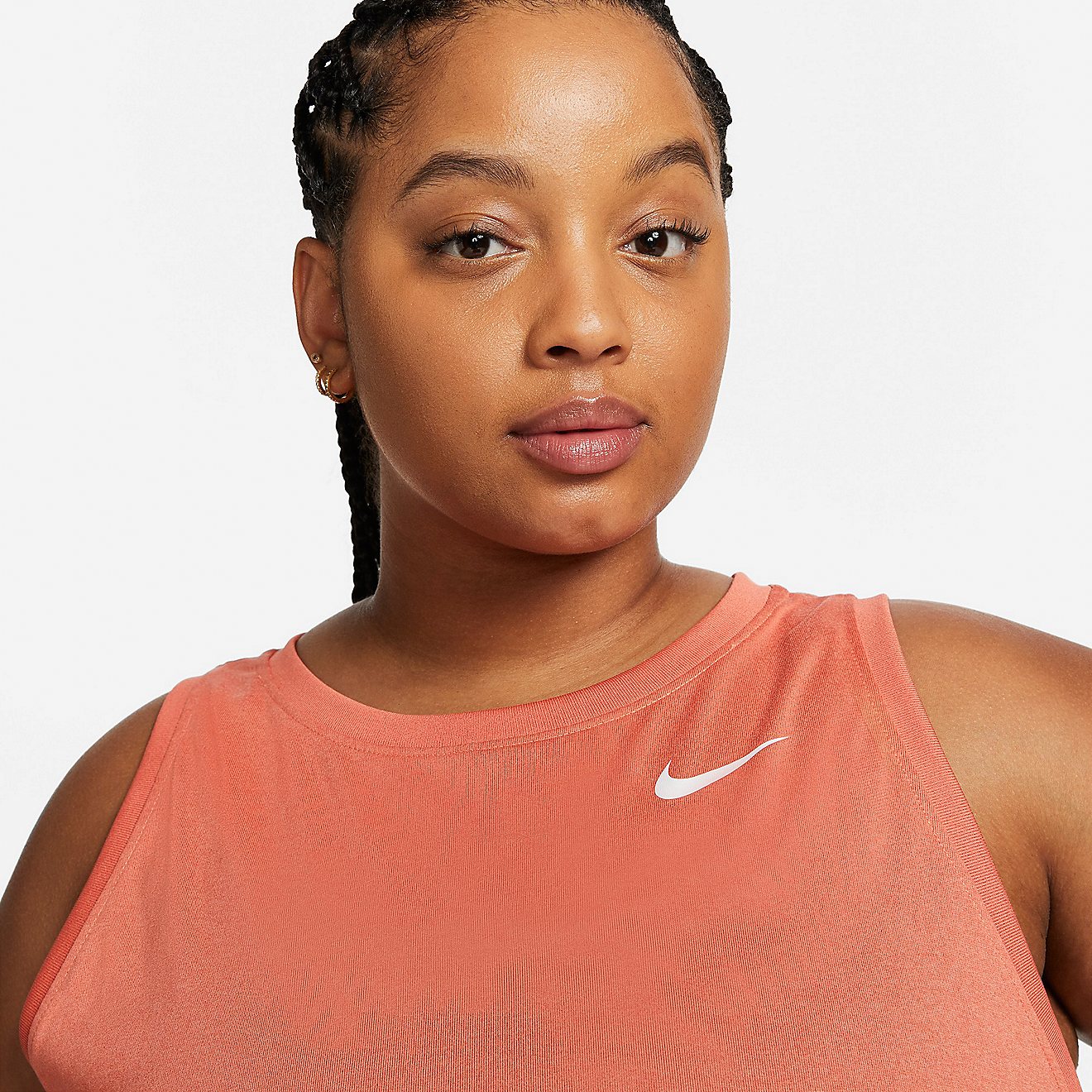 Nike Women's Plus Size Dri-FIT Essential Swoosh Training Tank Top                                                                - view number 3