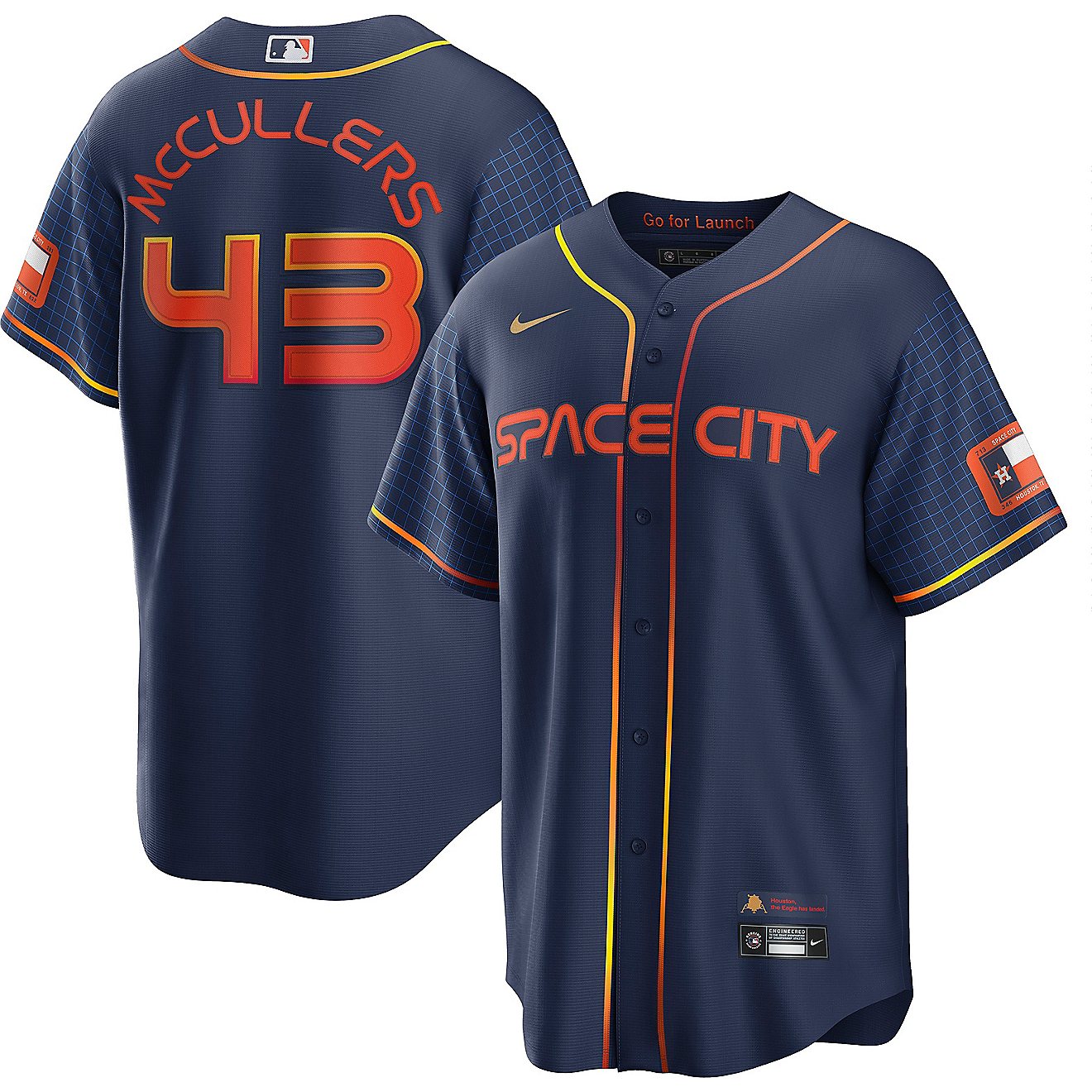 Nike Men's Houston Astros Lance McCullers Jr City Connect Replica Jersey                                                         - view number 3