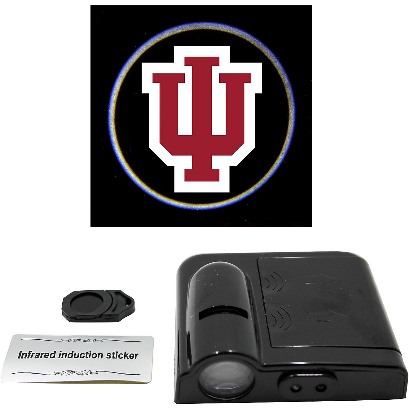 Fabrique Innovations Indiana University Logo LED Car Door Light                                                                  - view number 1