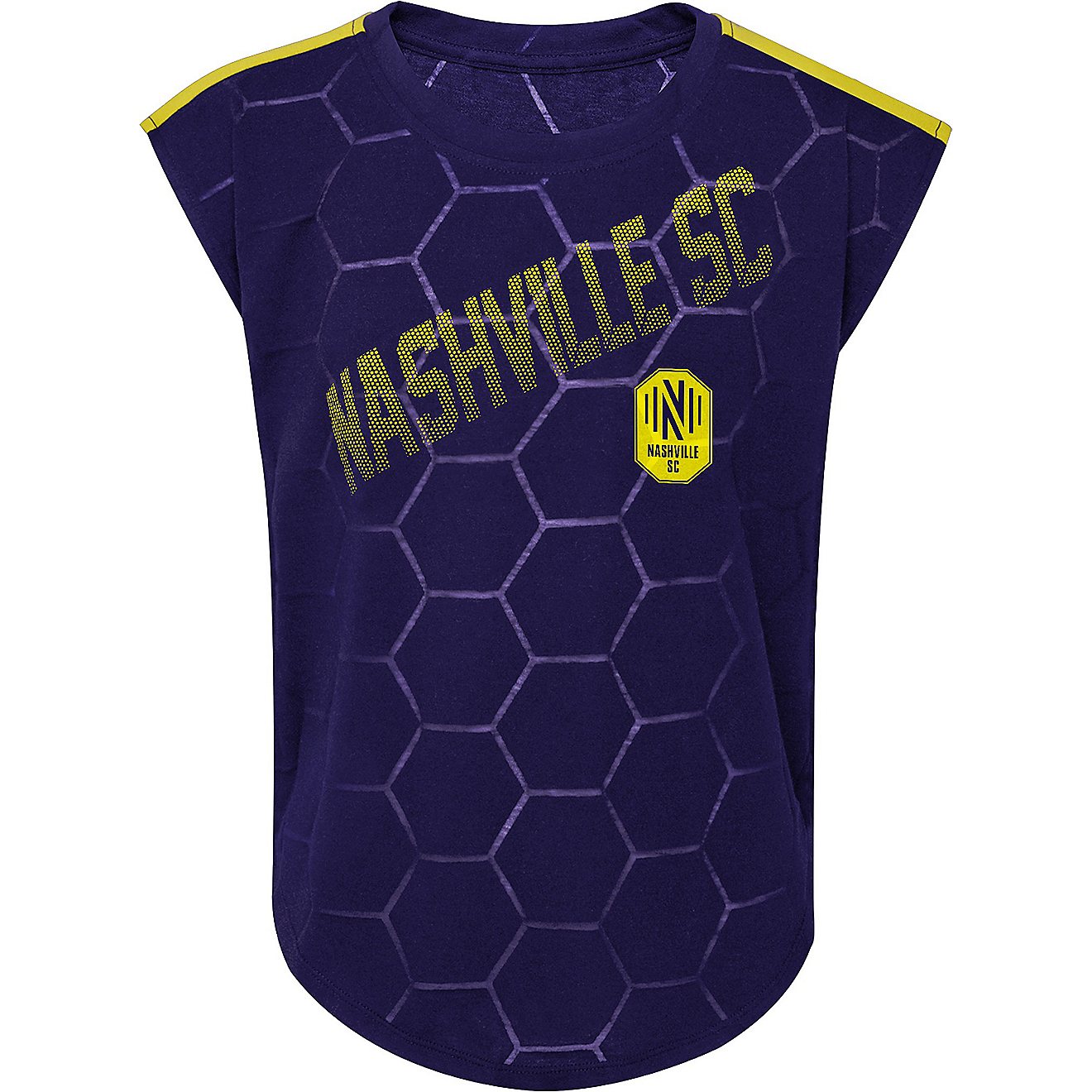 Outerstuff Girls' Nashville SC Align Cap Sleeve T-shirt                                                                          - view number 1