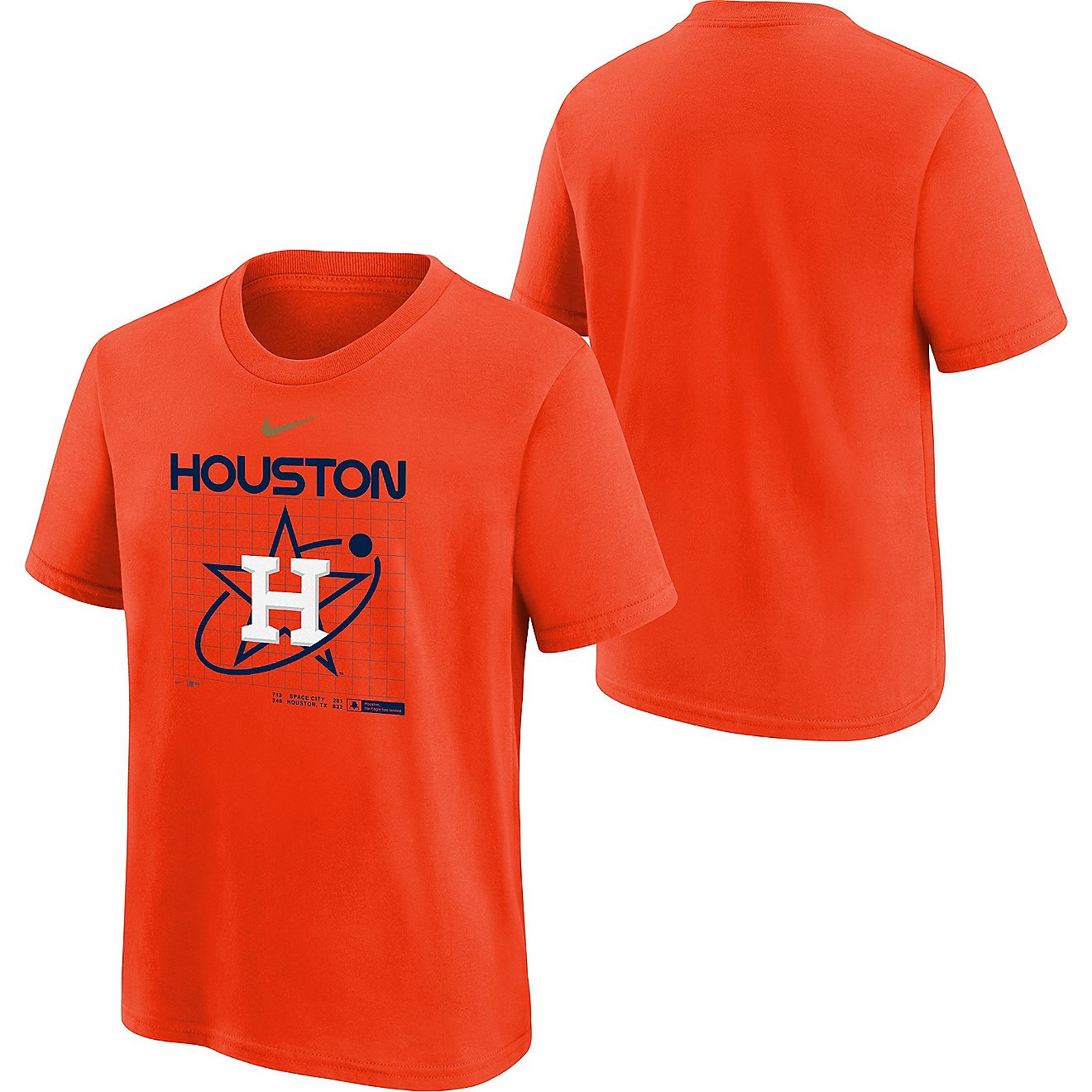 Nike Youth Houston Astros City Connect Home Logo T-shirt                                                                         - view number 3