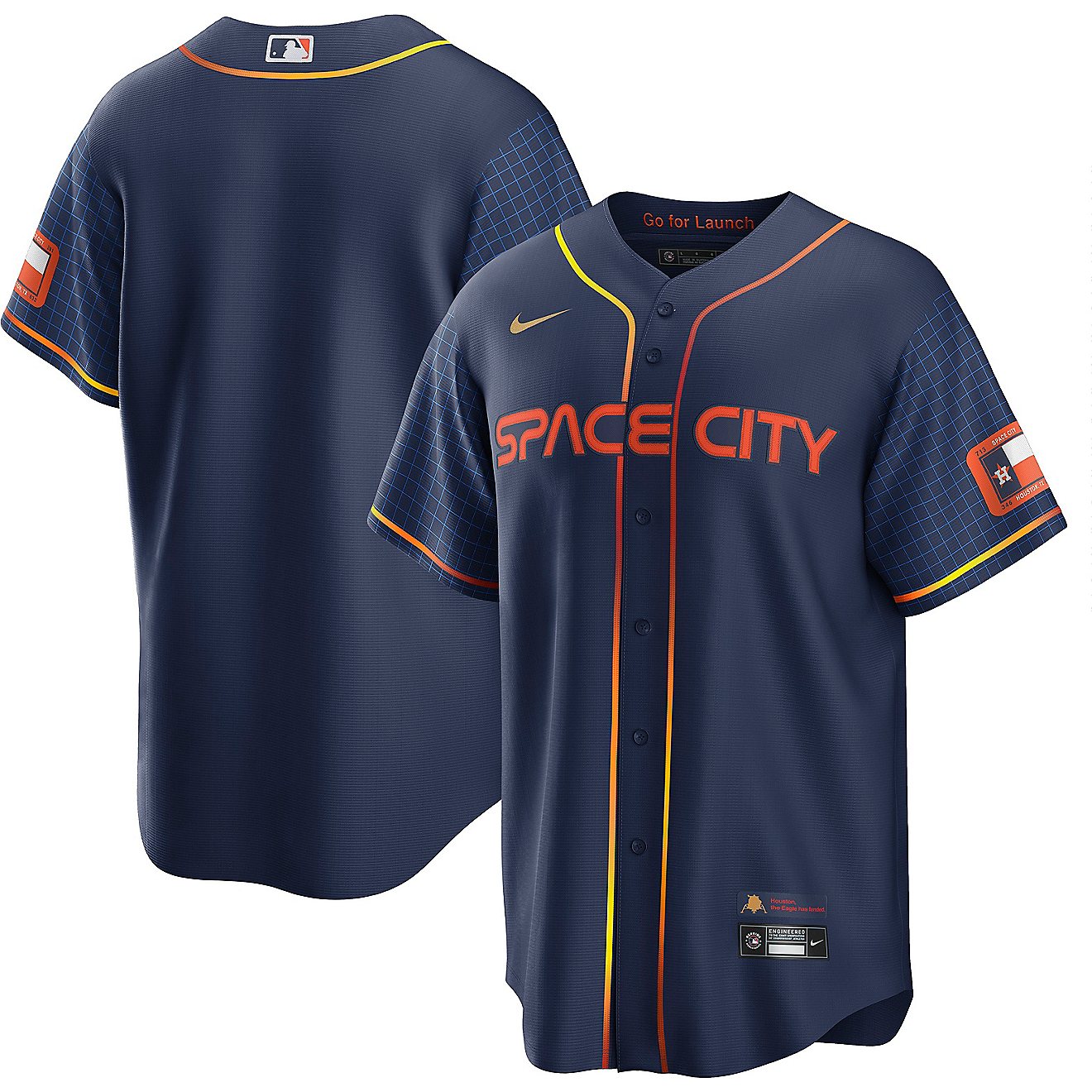 Nike Men's Houston Astros City Connect Replica Jersey                                                                            - view number 3