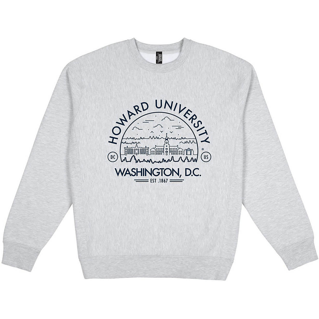 Uscape Apparel Men's Howard University Premium Heavyweight Fleece Crew Sweatshirt                                                - view number 1