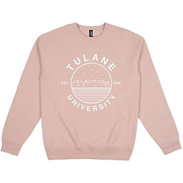 Uscape Apparel Men's Tulane University Premium Heavyweight Fleece Crew Sweatshirt                                               