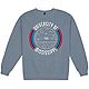 Uscape Apparel Men's University of Mississippi Pigment Dyed Fleece Crew Sweatshirt                                               - view number 1 image