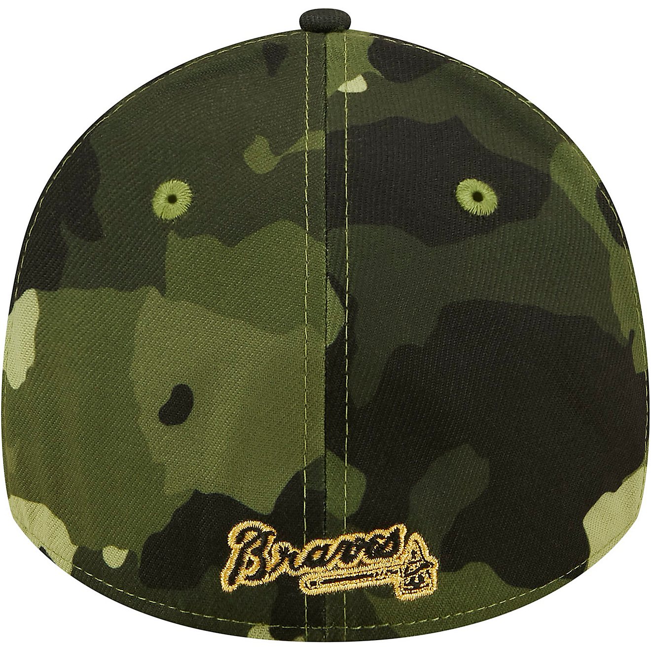 New Era Men's Atlanta Braves Camouflage AFD Stretch 39THIRTY Cap                                                                 - view number 4