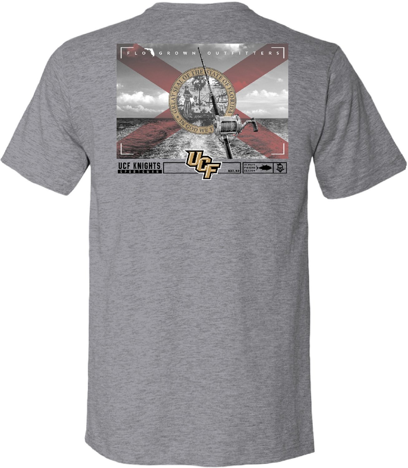 FLOGROWN Men’s University of Central Florida Trolling Flag T-shirt ...