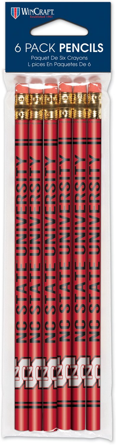 WinCraft North Carolina State University Pencils 6Pack Academy