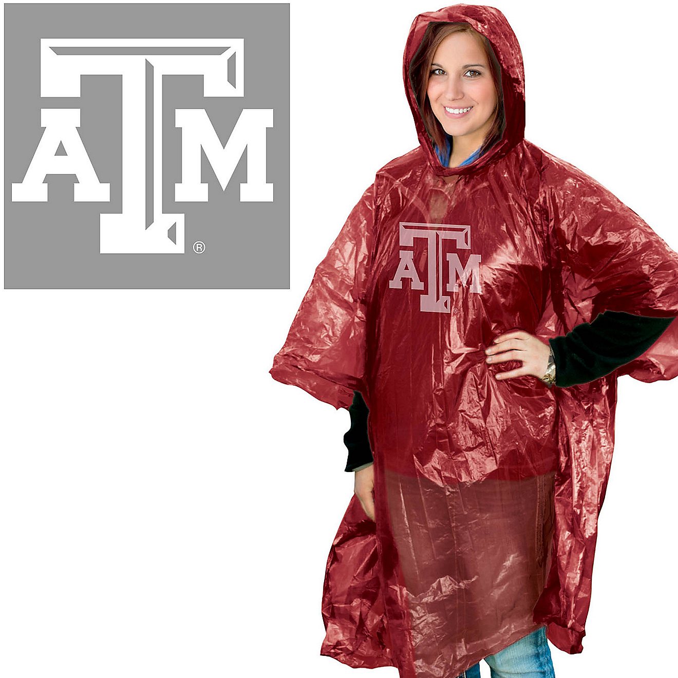 WinCraft Texas A&M University Rain Poncho                                                                                        - view number 1
