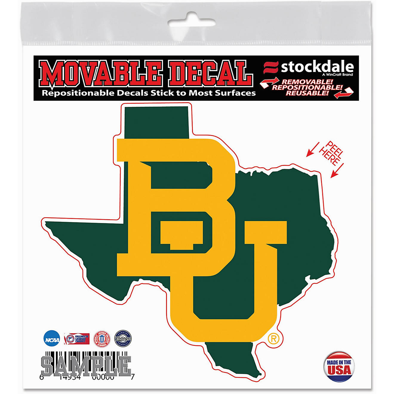 WinCraft Baylor University All Surface Decal                                                                                     - view number 1