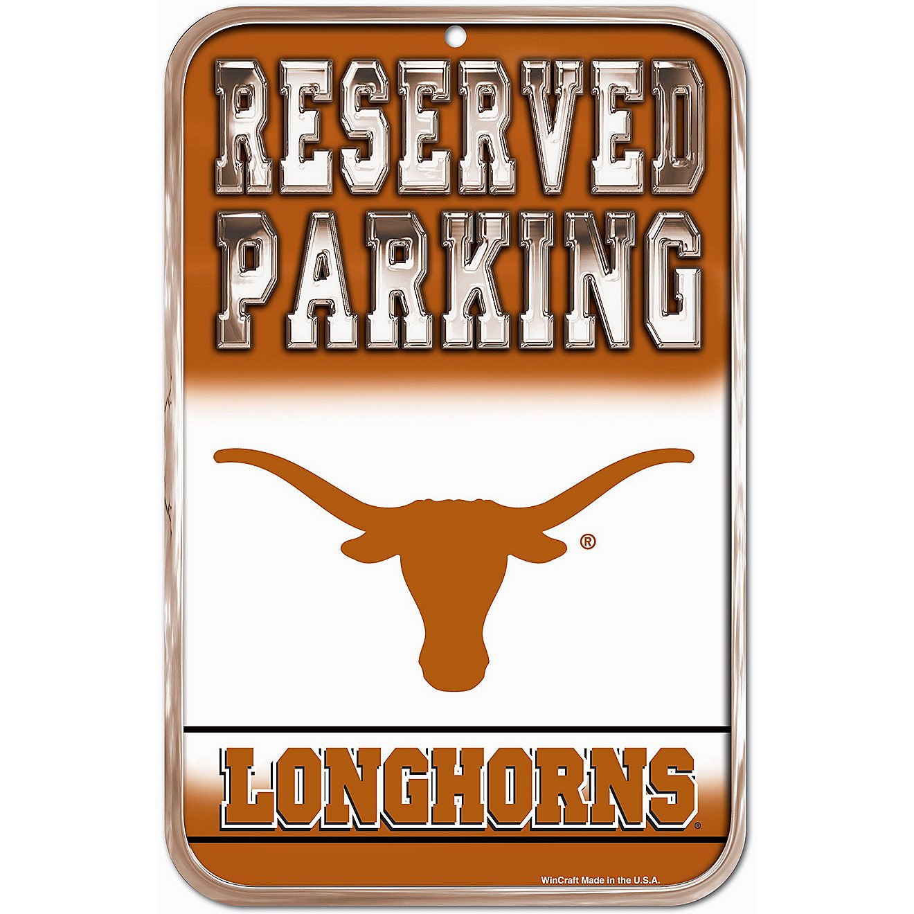 WinCraft University of Texas Reserved Parking 11 in x 17 in Plastic Sign                                                         - view number 1