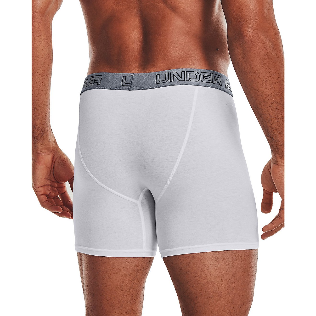 Under Armour Men's Charged Cotton Stretch 6 in Boxerjock Boxer Briefs 3-Pack                                                     - view number 2