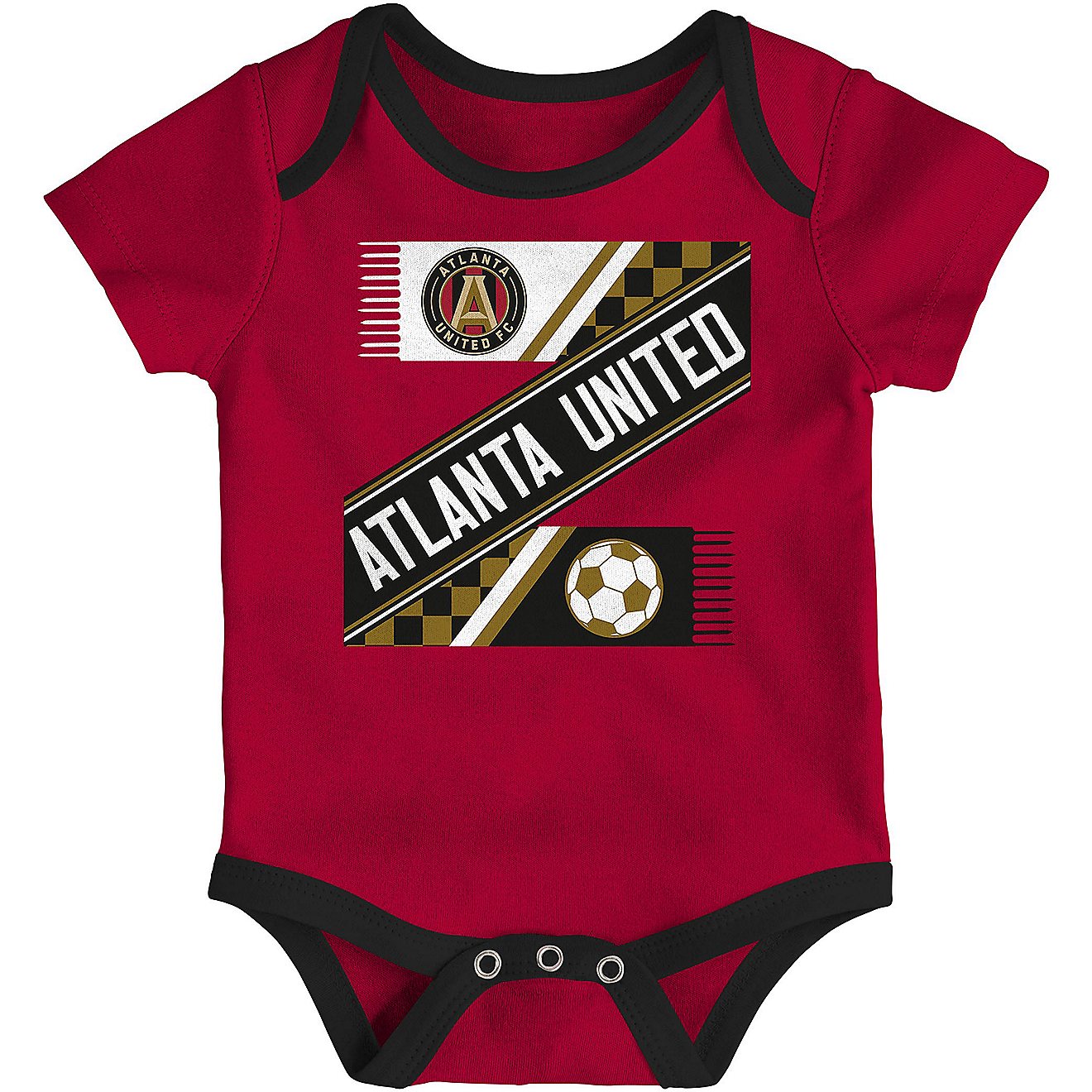 Outerstuff Infants' Atlanta United FC Advantage Rule Creeper 3 Pack                                                              - view number 1