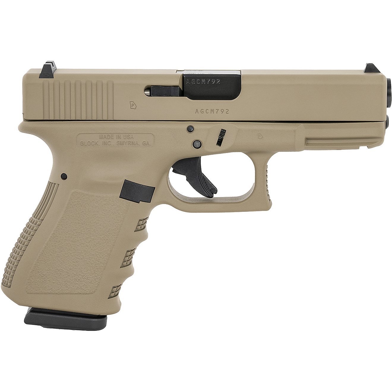 GLOCK G19 Gen3 9mm Compact FDE Safe-Action Pistol                                                                                - view number 1