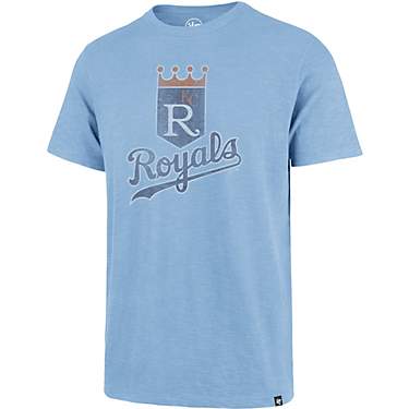 '47 Kansas City Royals Logo Over Team Grit Vintage Scrum Ring Graphic Short Sleeve T-shirt                                      
