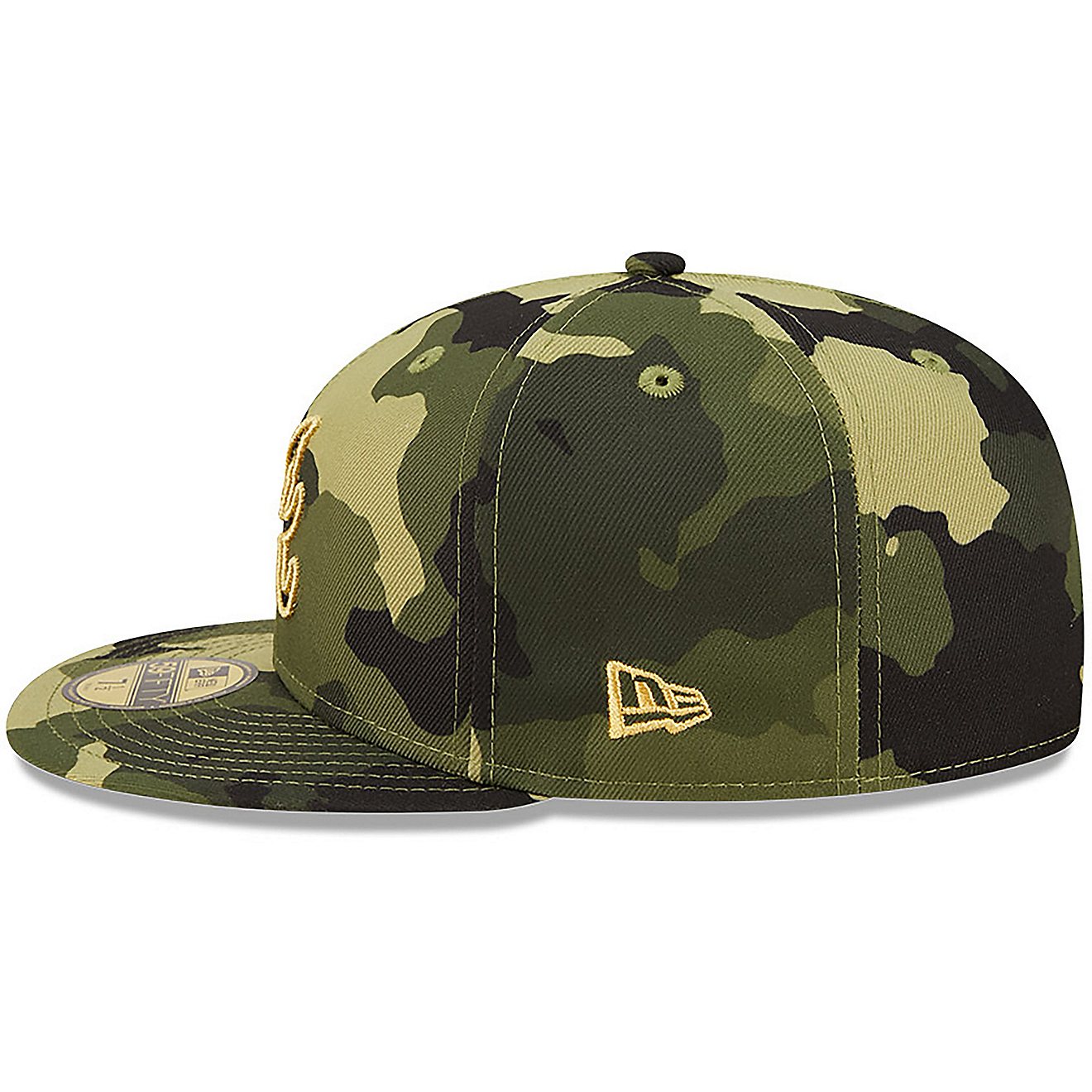 New Era Men's Atlanta Braves Camo AFD Fitted 59FIFTY Cap                                                                         - view number 4
