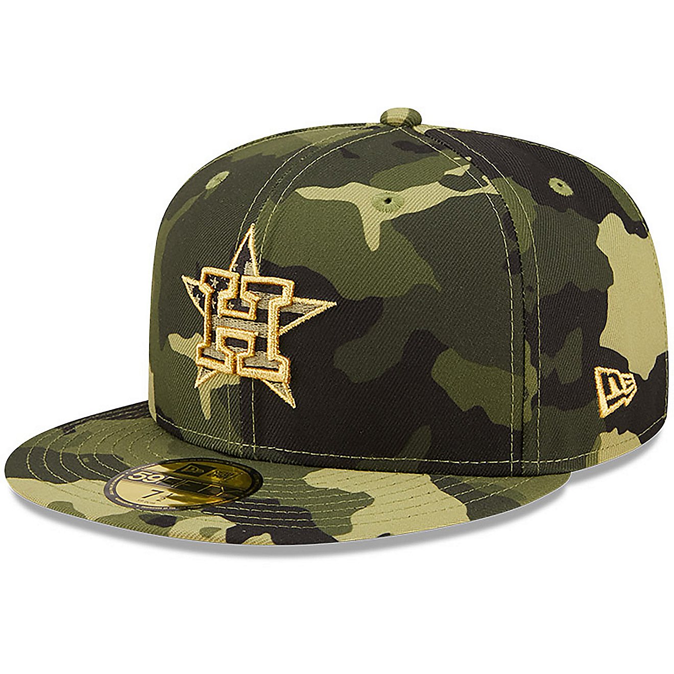 New Era Men's Houston Astros Camo AFD Fitted 59FIFTY Cap                                                                         - view number 2