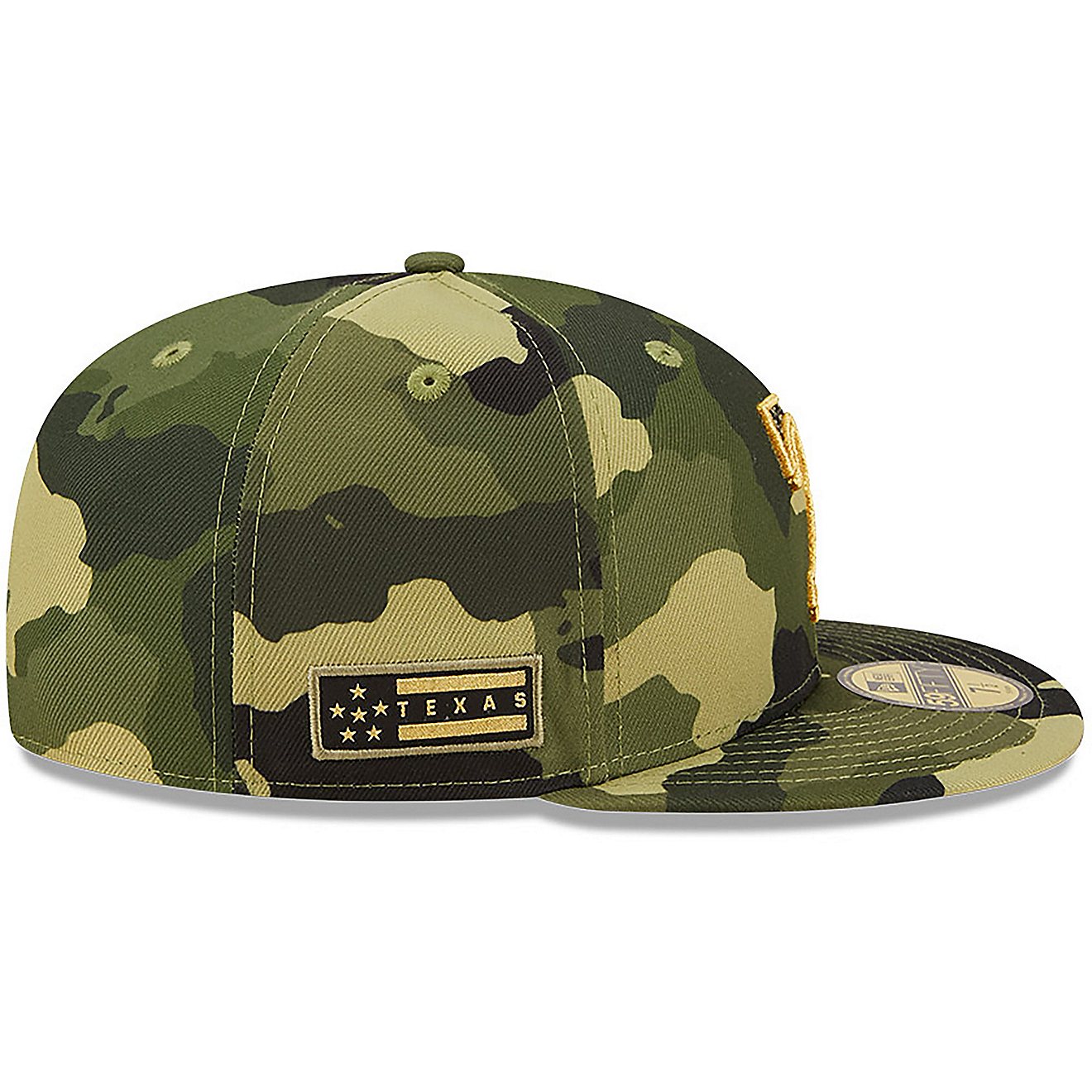 New Era Men's Texas Rangers Camo AFD Fitted 59FIFTY Cap                                                                          - view number 5