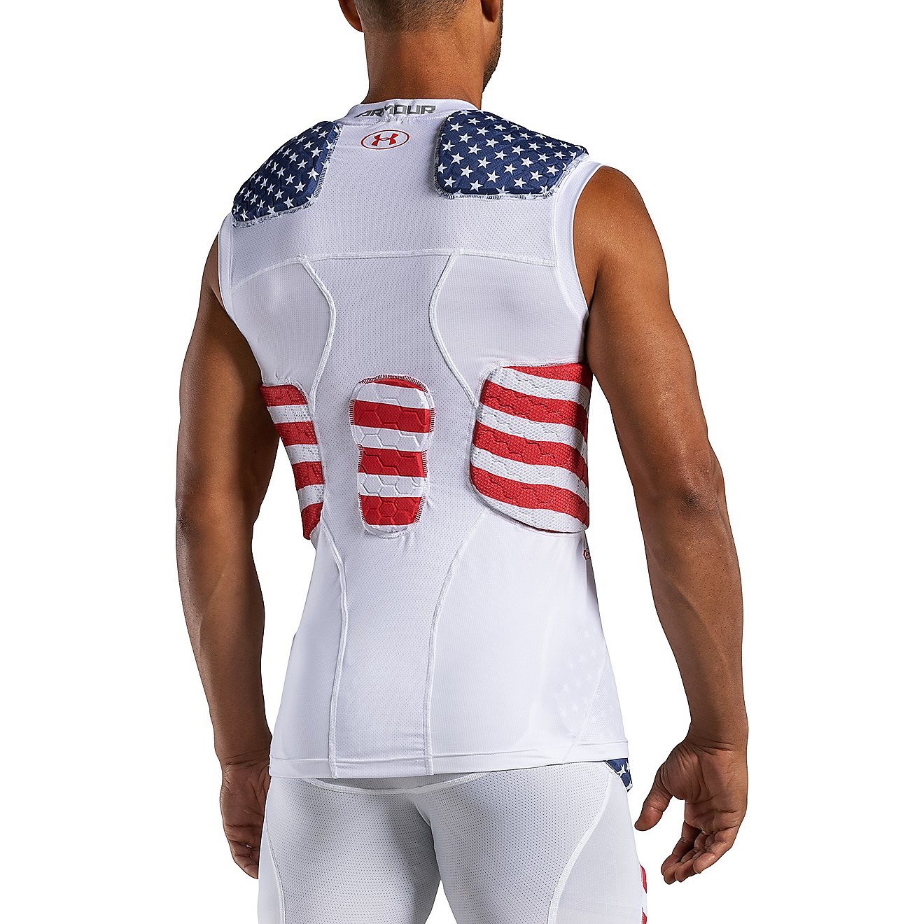 Under Armour Adults' Gameday Armour Pro Americana 5-Pad Top Base Layer                                                           - view number 3
