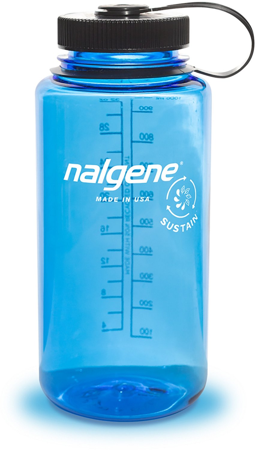 Nalgene Sustain 32 oz. Tritan Wide Mouth Water Bottle - Blue/Black
