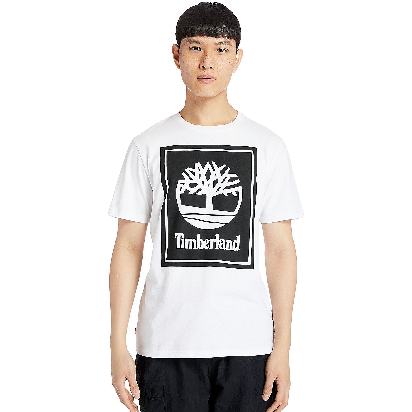 Timberland Men’s Front Stack Logo T-shirt                                                                                      - view number 1