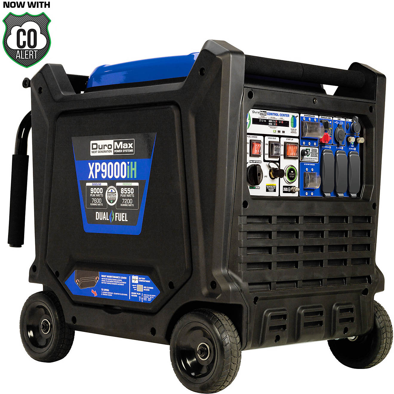 DuroMax 9,000 W 459cc Dual Fuel Digital Inverter Hybrid Portable Generator with CO Alert                                         - view number 1