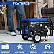 DuroMax 5,000 W 224cc Dual Fuel Electric Start Dual Fuel Hybrid Portable Generator                                               - view number 4 image