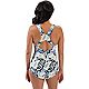 Dolfin Women’s Aquashape Print Conservative Lap Suit 1-Piece Swimsuit                                                          - view number 2 image